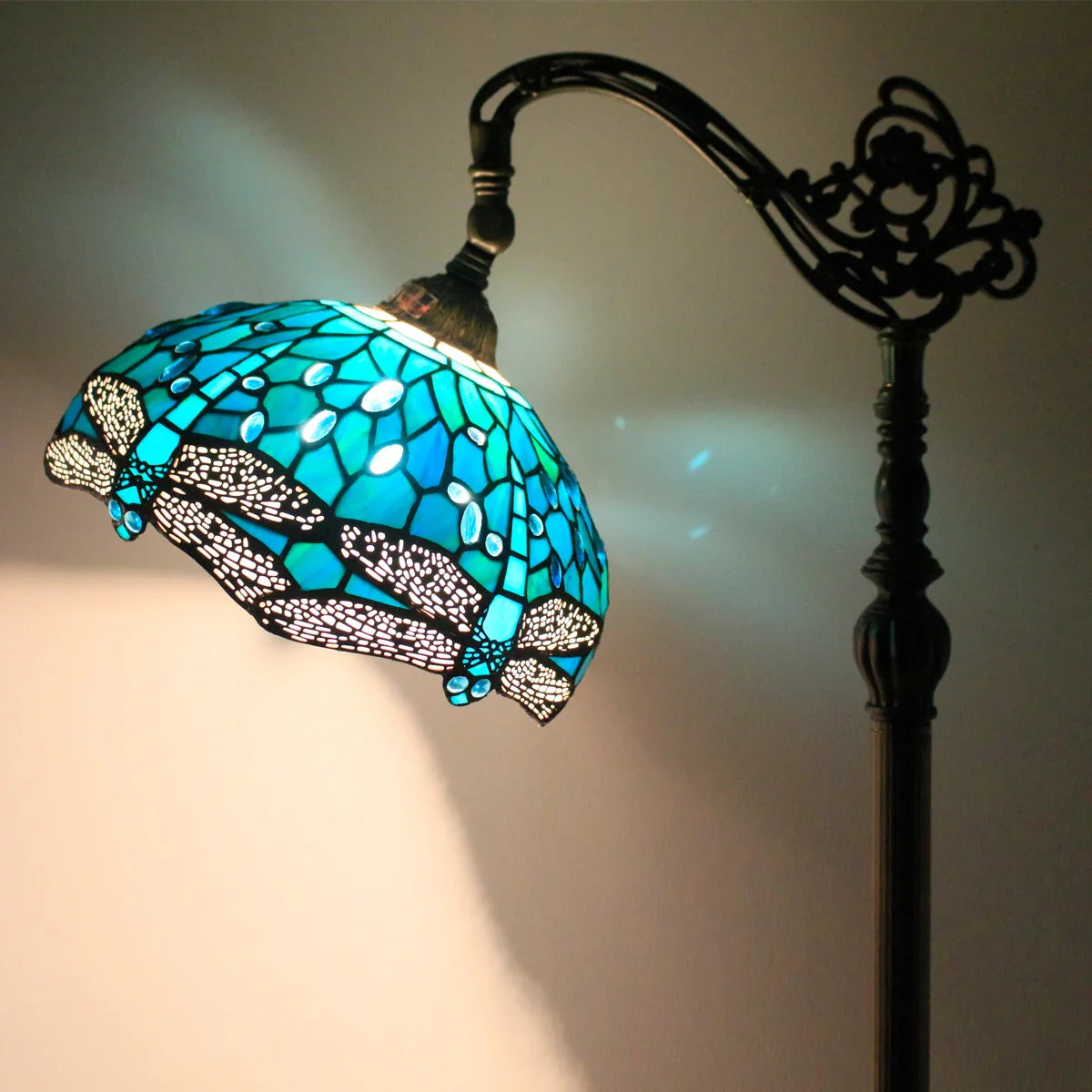 Glaskunstwerk Libelle Vloerlamp